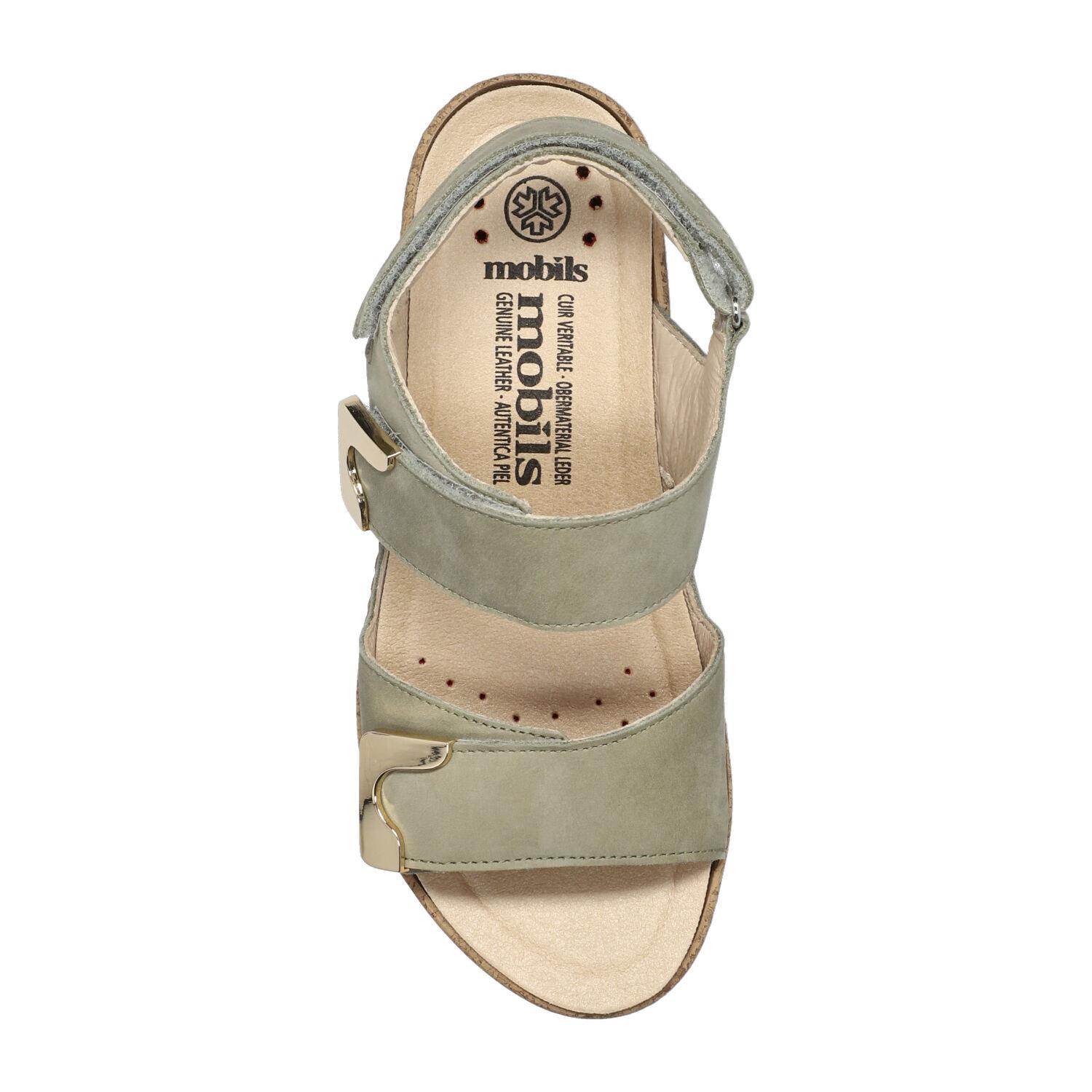 sandales femme modèle Nawel kaki clair - Mephisto